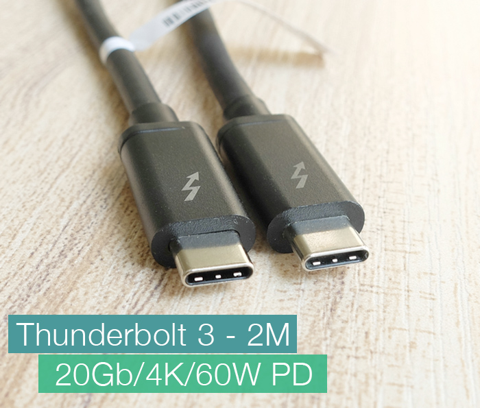 Cáp Thunderbolt 3 to Thunderbolt 3 dài 2m 20GB Display 4K