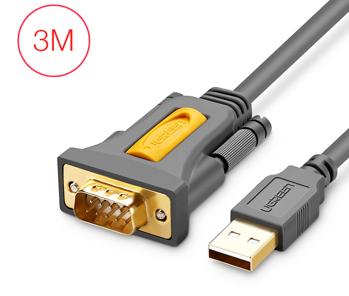 Cáp chuyển đổi USB sang RS232 Serial dài 3M Ugreen 20223