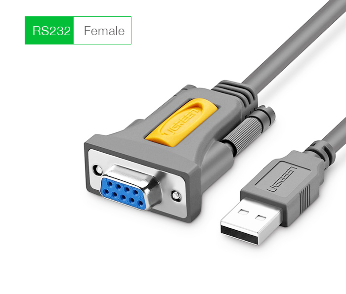 Cáp chuyển đổi USB sang RS232 Female dài 1.5M Ugreen 20201