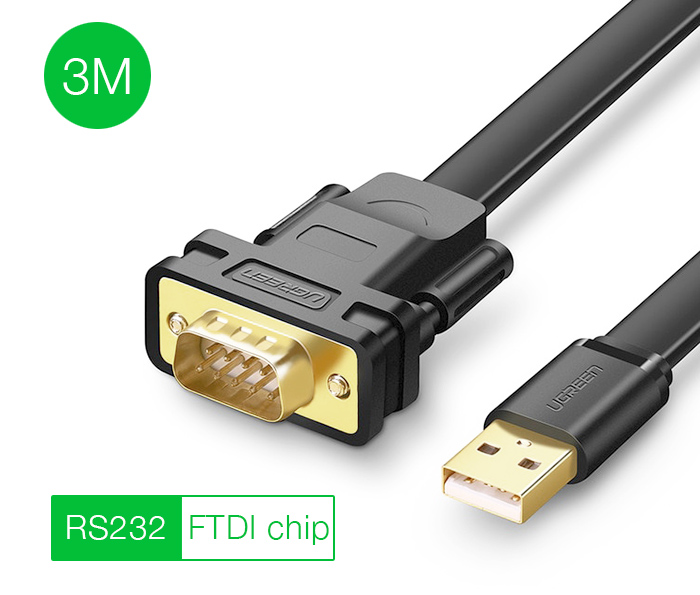 Cáp chuyển đổi USB sang RS232 FTDI dài 3M Ugreen 20221