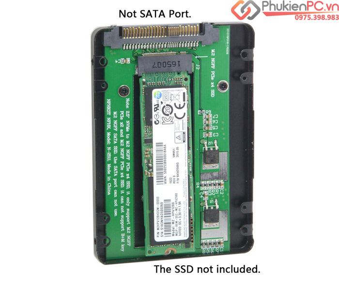 Adapter 2.5 NVMe SSD U.2 SFF-8639 to M.2 PCIe X4