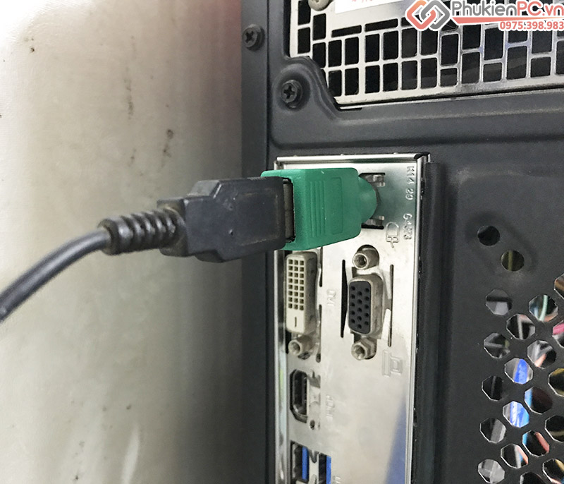Đầu chuyển đổi PS2 sang USB cho chuột máy tính