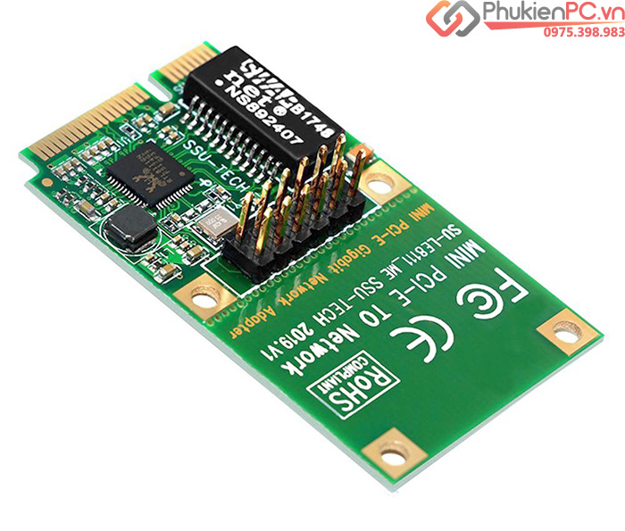 Card chuyển đổi Mini PCIe to LAN Ethernet Gigabit