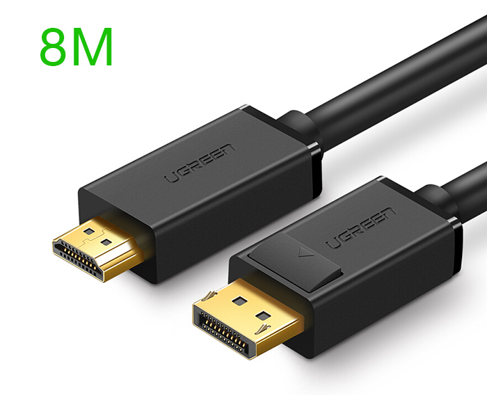 Cáp Displayport to HDMI dài 8M Ugreen 10205 chính hãng