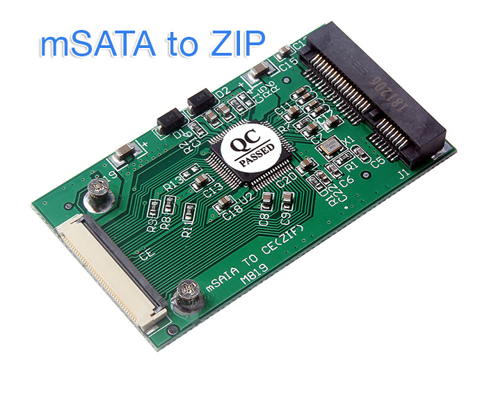 Adapter mSATA SSD to 40pin 1.8inch ZIF CE Converter Card