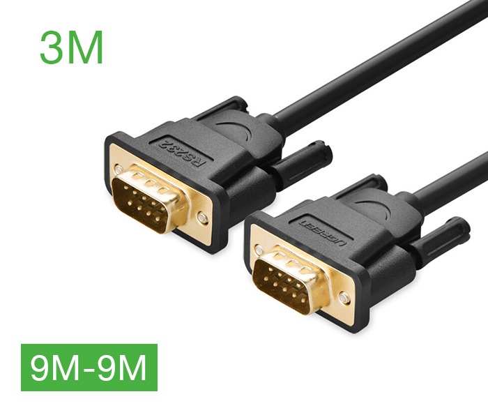 Cáp COM DB9 RS232 nối thẳng đực-đực 3M Ugreen 20155