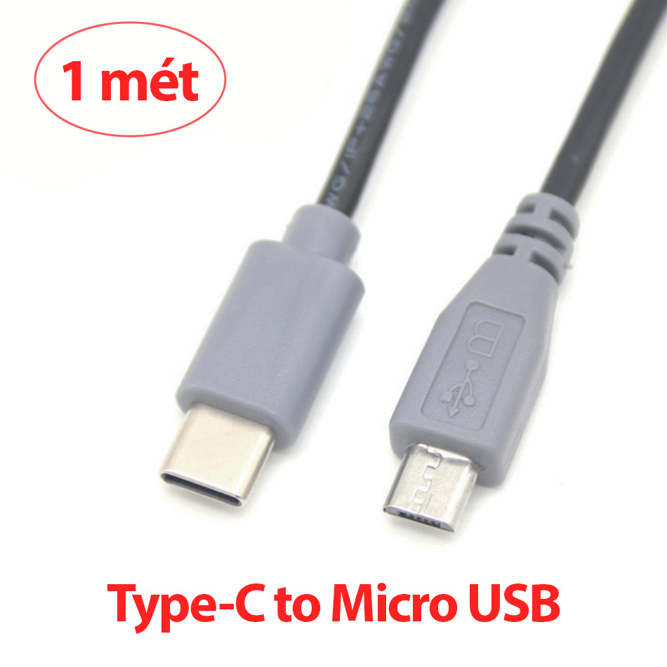 Cáp USB Type C sang Micro USB 1M