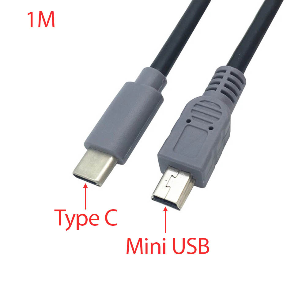 Cáp USB Type C sang Mini USB 1M