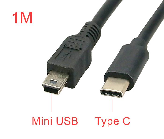 Cáp USB Type C sang Mini USB 1M