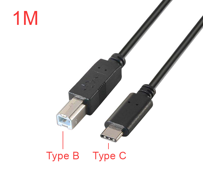 Cáp USB Type C sang Type B (cổng máy in) 1M