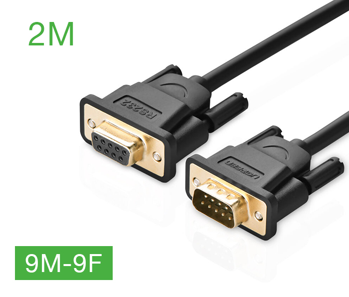 Cáp COM DB9 RS232 nối thẳng đực-cái 2M Ugreen 20146