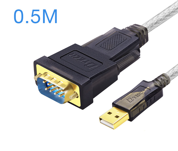 Cáp USB sang COM RS232 Dtech DT-5002E dài 0.5M