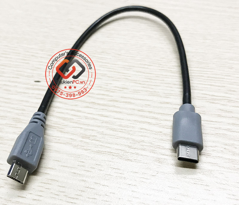 Cáp USB Type C sang Micro USB 25cm