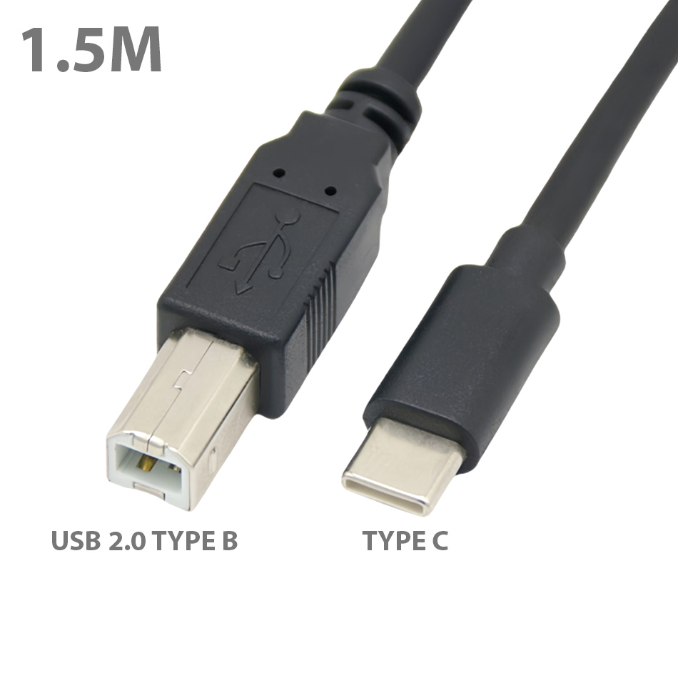 Cáp USB Type C sang Type B (cổng máy in) 1.5M