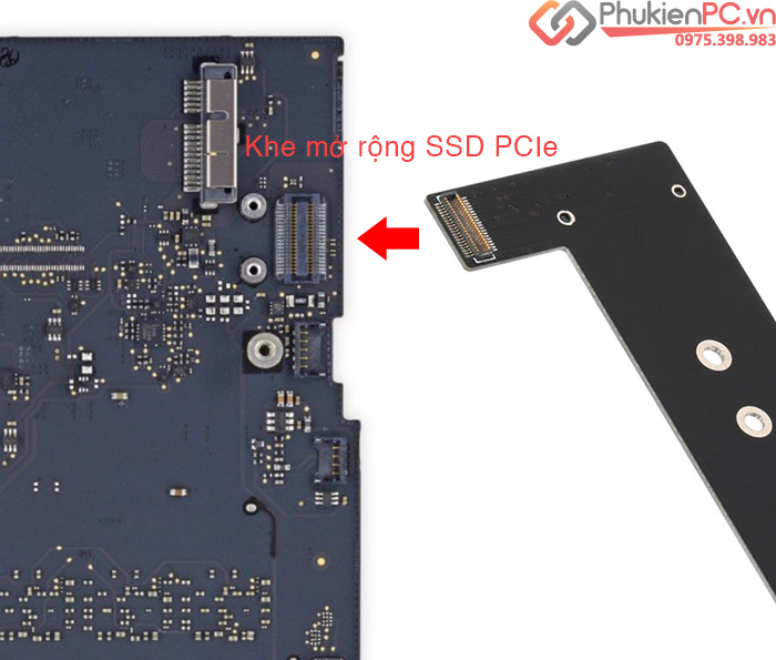 Adapter gắn ổ cứng SSD M2 NVMe cho Mac Mini 2014