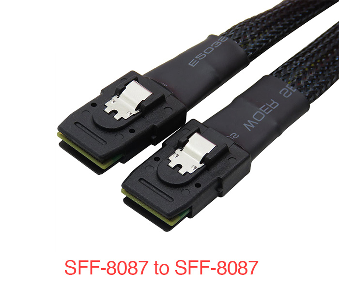 Cáp Mini SAS SFF-8087 to SFF-8087 dài 0.8M