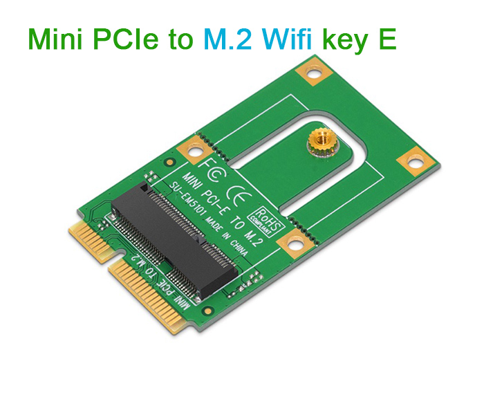 Adapter Card M2 NGFF Wifi Key E to Mini PCIe