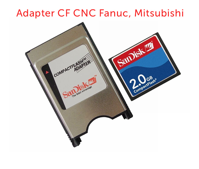 Adpater chuyển đổi thẻ nhớ CF sang PCMCIA máy CNC Fanuc, Mitsubishi