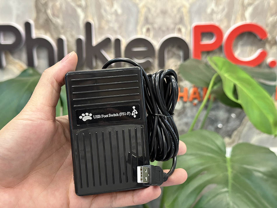 Bàn đạp điều khiển chân-usb foot switch pedal Chụp ảnh, ghi hình cho máy siêu âm, nội soi tai mũi họng