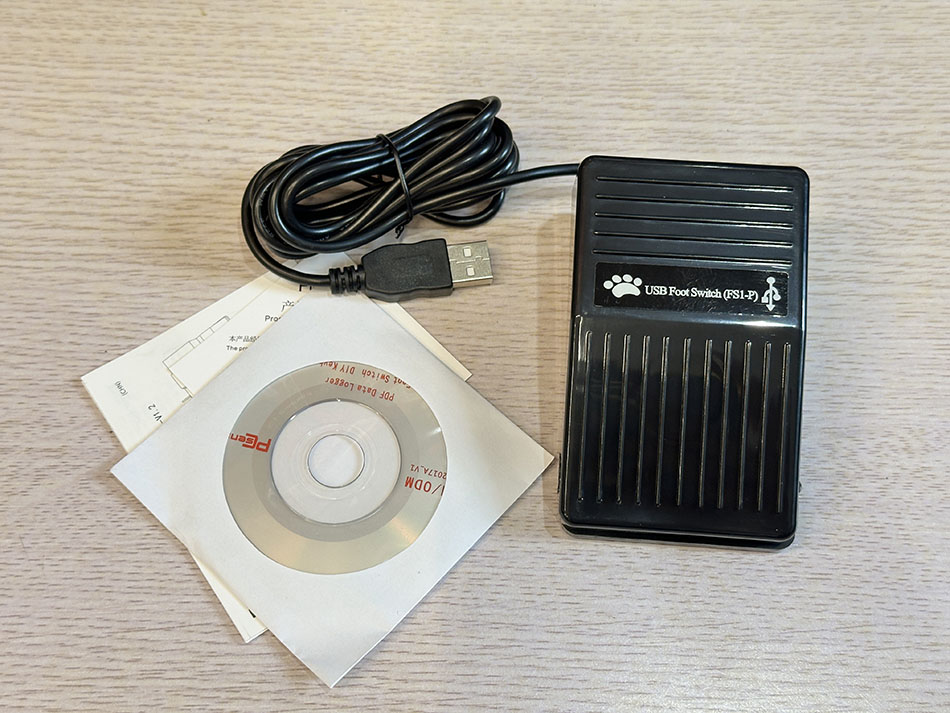 Bàn đạp điều khiển chân-usb foot switch pedal Chụp ảnh, ghi hình cho máy siêu âm, nội soi tai mũi họng