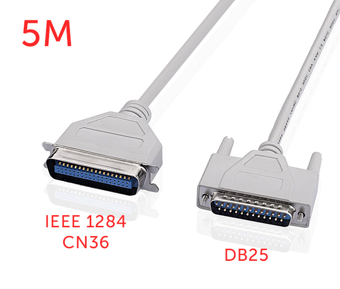 Cáp DB25 to IEEE 1284 CN36 máy in 5M
