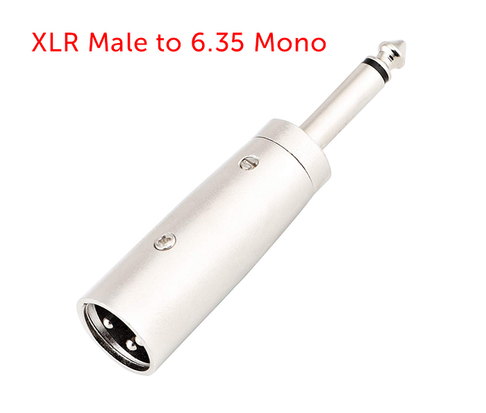 Đầu chuyển đổi Cannon XLR đực sang 6.35mm mono