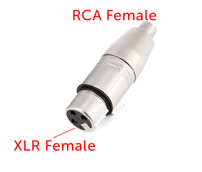 Đầu chuyển đổi Cannon XLR cái sang AV RCA cái
