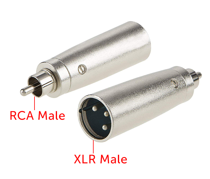 Đầu chuyển đổi Cannon XLR đực sang AV RCA đực