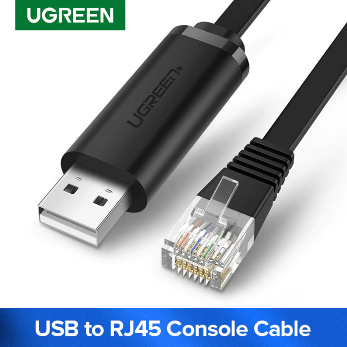 Cáp Console USB dài 1.5m cấu hình server, router, cisco Ugreen 50773