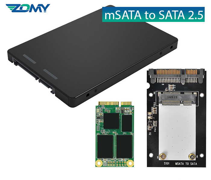 Box chuyển SSD mSATA sang SATA 2.5 vỏ nhôm cho Laptop, PC