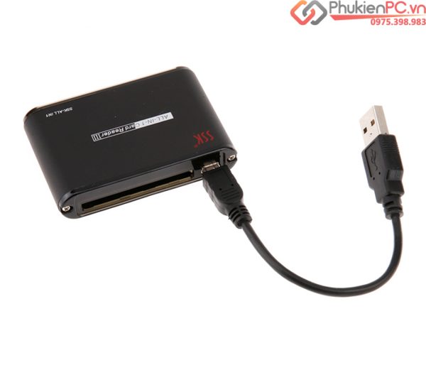 Card reader đầu đọc thẻ nhớ đa năng CF TF SD MS SSK SCRM025 chính hãng