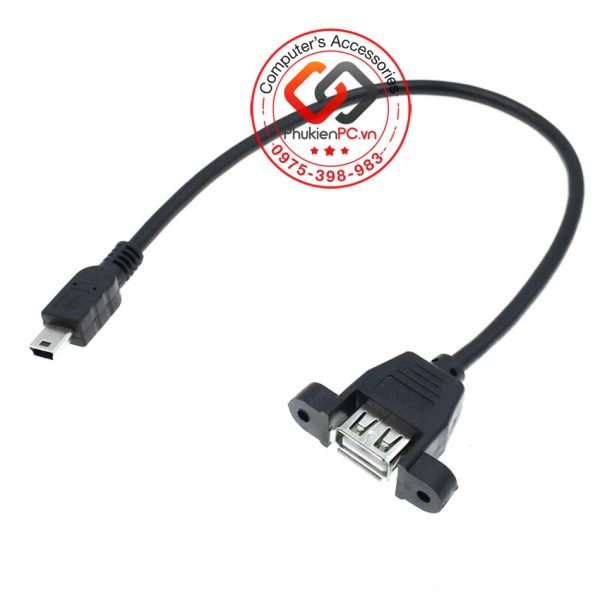 Cáp USB 2.0 Female to Mini USB male 0.3M