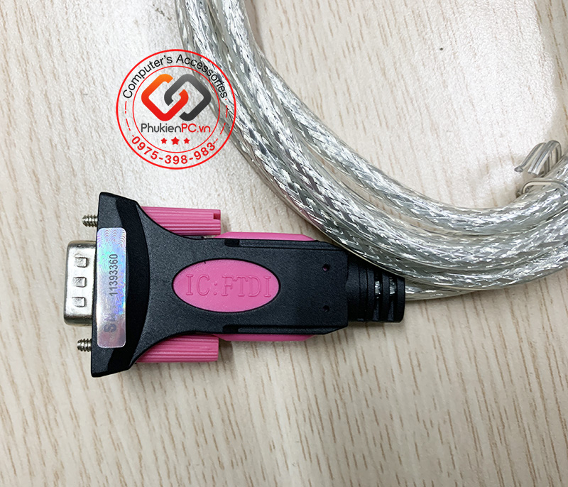 Cáp USB to RS232 FTDI chip dài 1.8M Z-Tek ZE533A