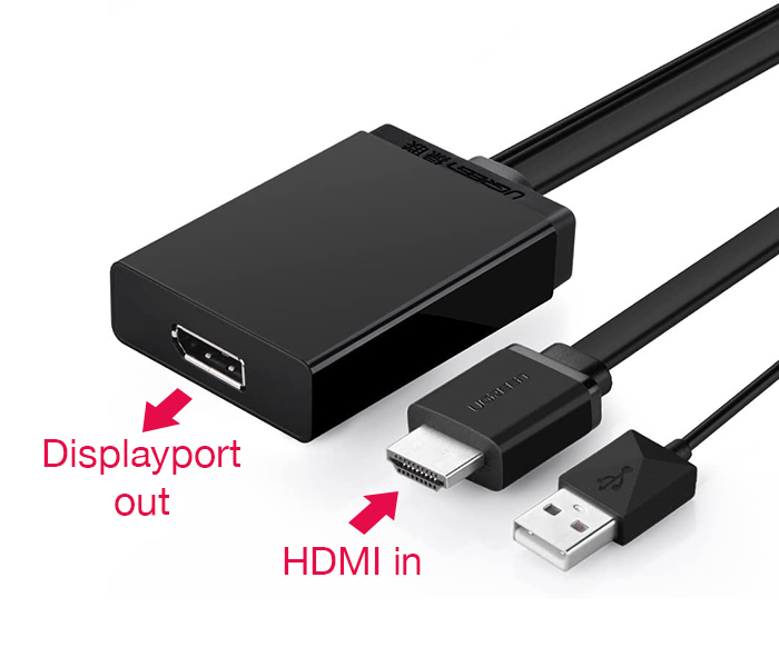 Adapter HDMI sang Displayport 4K Ugreen 40238