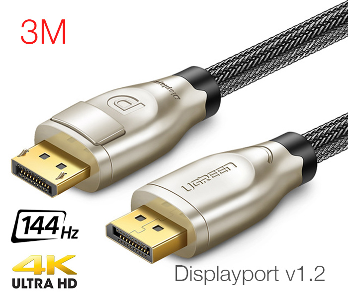 Cáp Displayport 1.2 dài 3M 4K 60hz Ugreen 30121