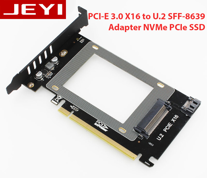 Card PCI-e 16X to U.2 SFF-8639 NVMe SSD 2.5