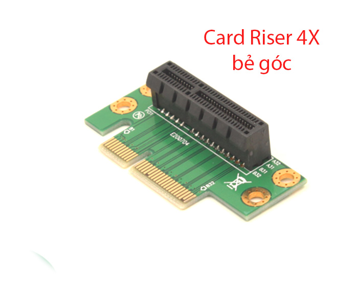 Card Riser PCIe 4x bẻ góc