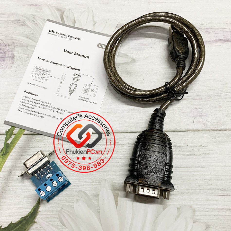 Cáp USB sang RS485 Unitek Y-1081