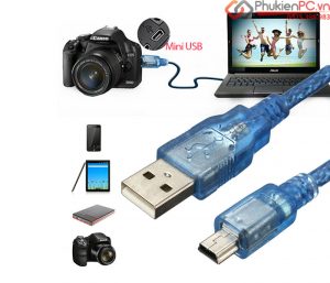 Dây cáp USB 2.0 Type A Male to Mini USB 5Pin Male 10M