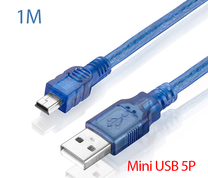 Dây cáp USB 2.0 Type A Male to Mini USB 5Pin Male 1M