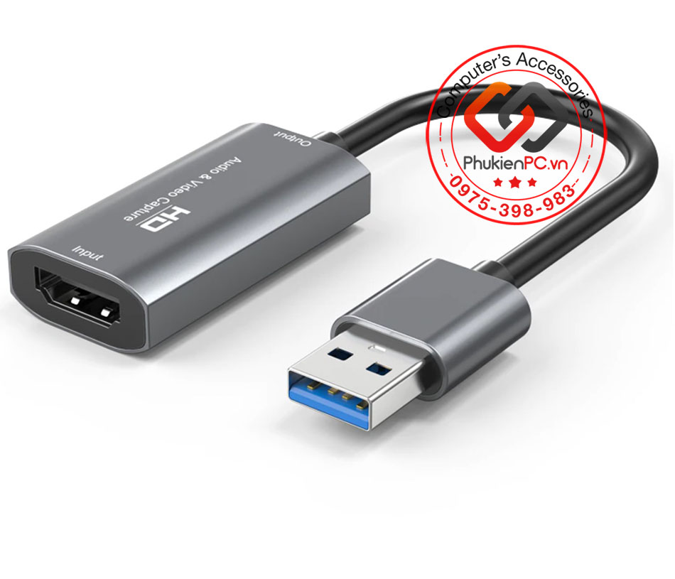 Cáp HDMI to USB 3.0 Capture 1080P 60 FPS