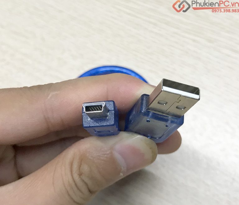 Dây cáp USB 2.0 Type A Male to Mini USB 5Pin Male 0.5M