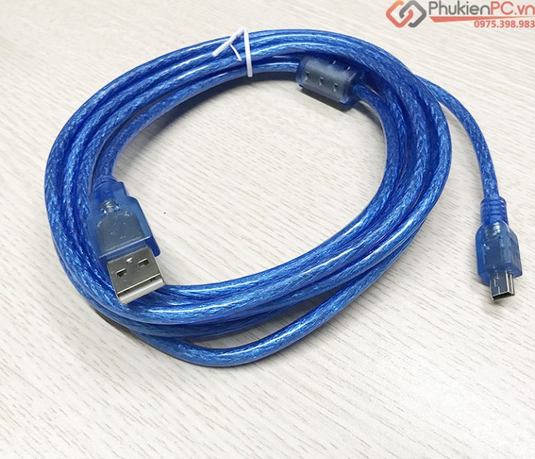 Dây cáp USB 2.0 Type A Male to Mini USB 5Pin Male 5M