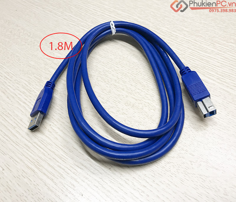 Cáp USB 3.0 AM-BM Type B dài 1.8M