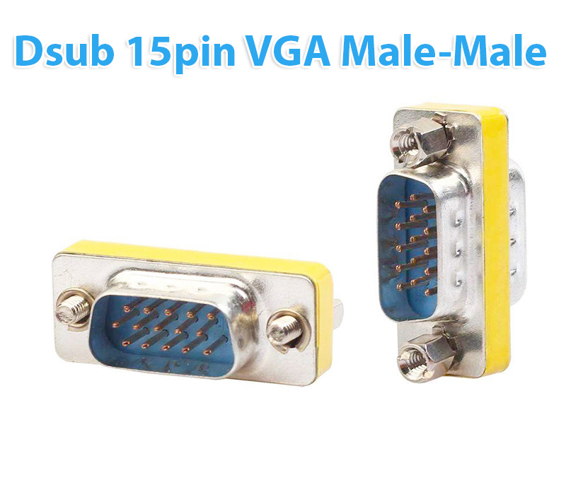 Đầu nối cáp VGA DSub 15Pin Male to Male
