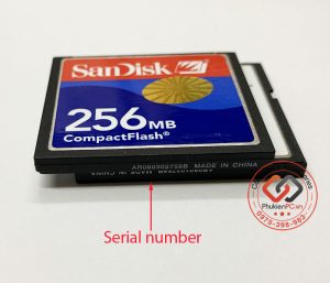 Nơi bán thẻ nhớ chính hãng Sandisk CompactFlash 256MB CF memory Card cho máy CNC