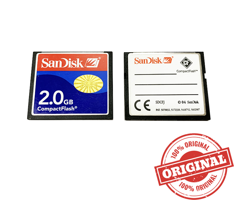 Thẻ nhớ CF Compact Flash Card Sandisk 2GB chuyên dùng cho máy CNC, cơ khí