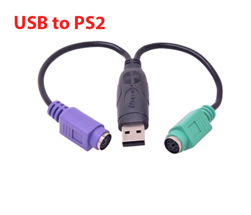 Cáp USB ra PS2 chuột, PS2 bàn phím hãng Dtech