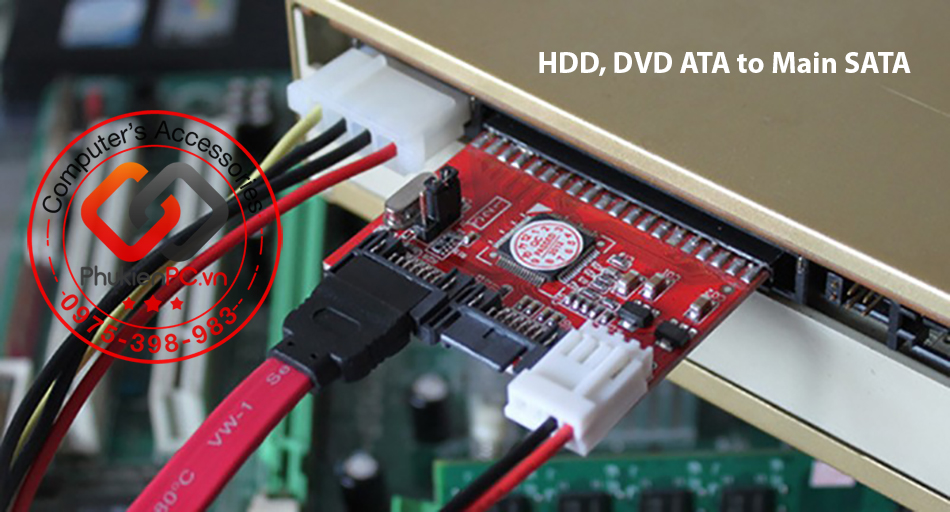 Adapter ổ cứng HDD IDE ATA 40pin sang SATA 2 chiều