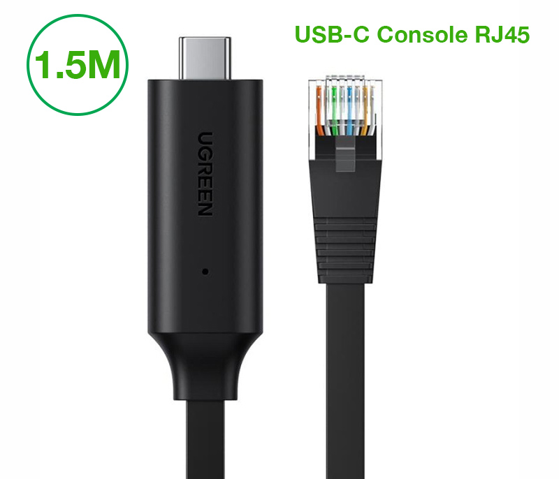 Dây cáp Console USB-C sang RJ45 dài 1.5M Ugreen 80186